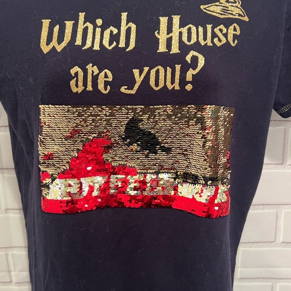 HARRY POTTER black shirt sleeve women shirt/size S - Picture 2 of 7